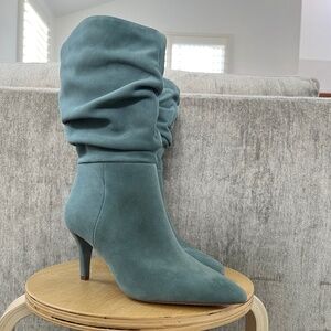 Vince Camuto Sonbela Suede Boot blue, Women's 8.5